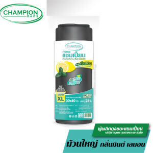 ถุงขยะแบบม้วนดำใหญ่ กลิ่นมินต์&เลมอน ช่วยกลบกลิ่นขยะ